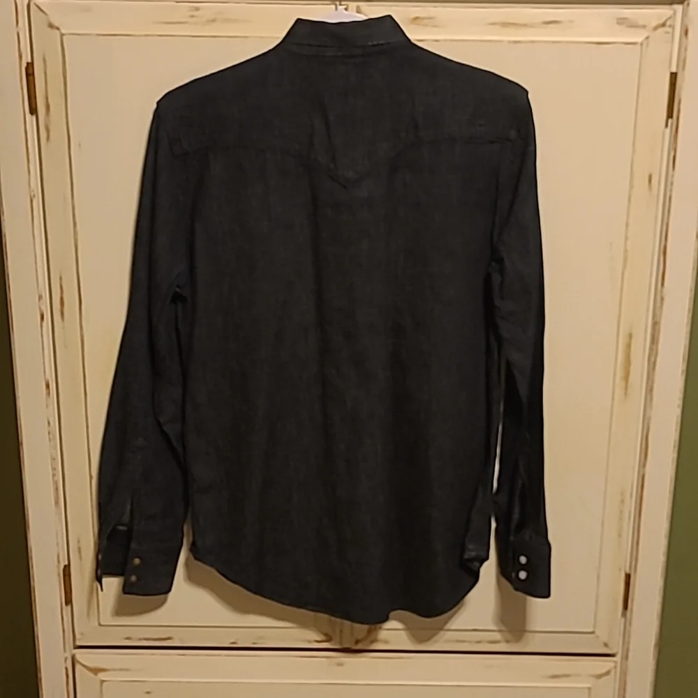 Levi's Men's Black Casual Button-Down Western Shirt